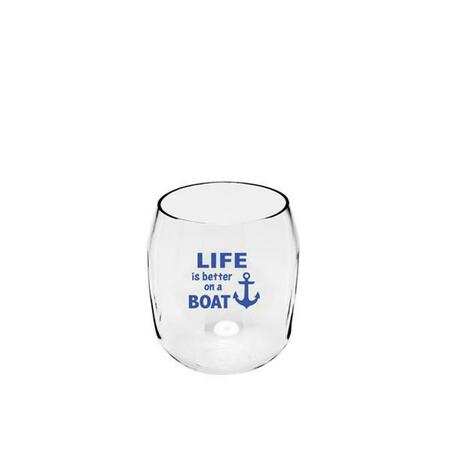 ZEES CREATIONS Life is better on a Boat Ever Drinkware Wine Tumbler ED1001-CS6